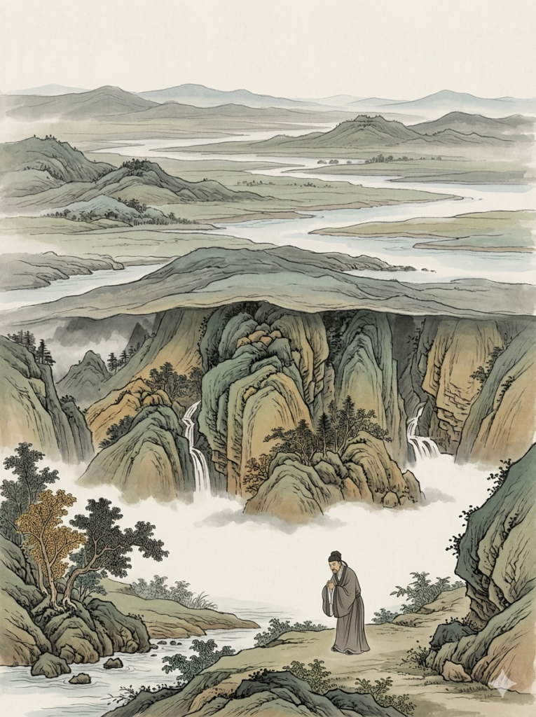 山在地中謙卦