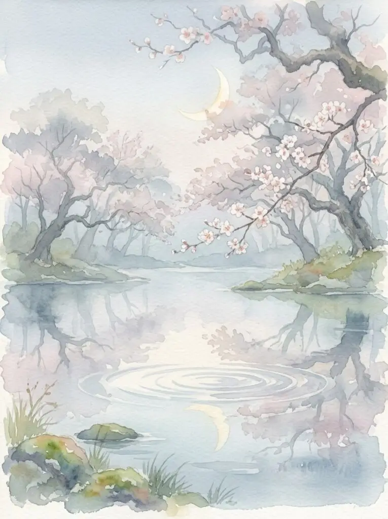 湖邊景色
